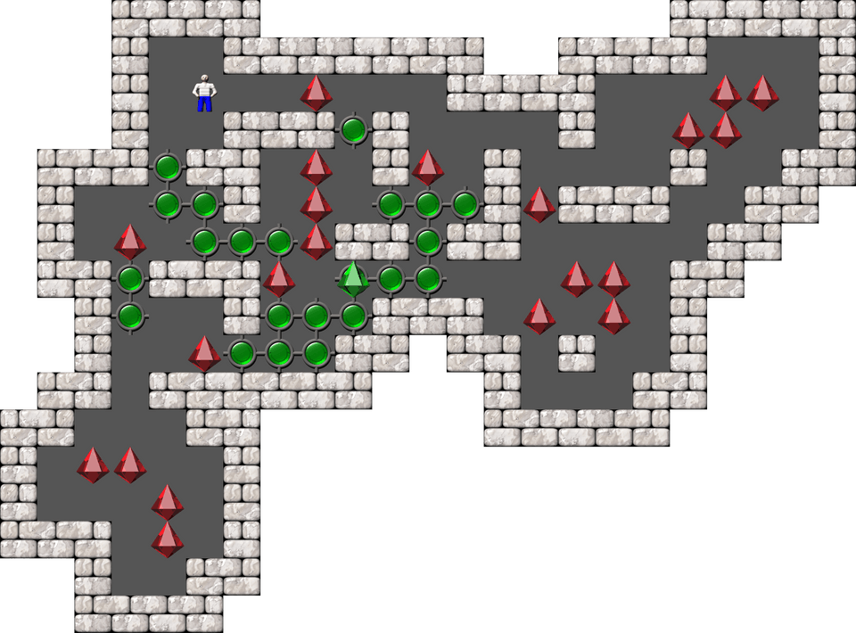 Sokoban Sasquatch 01 Arranged level 12